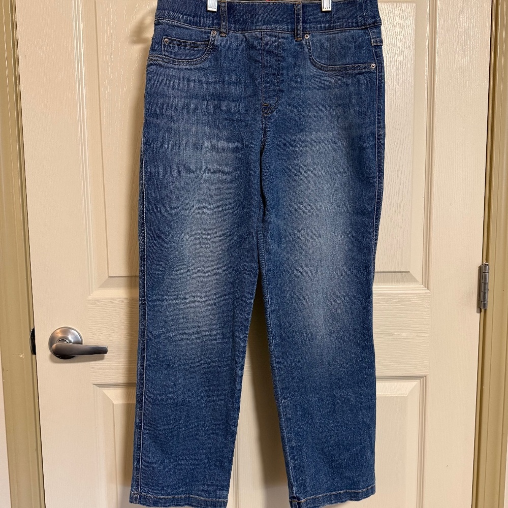Spanx medium wash jeans